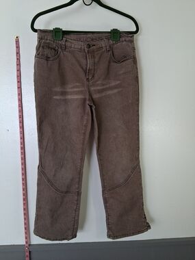 Diane Gilman Brown Straight-Leg Jeans